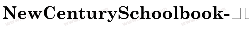 NewCenturySchoolbook字体转换