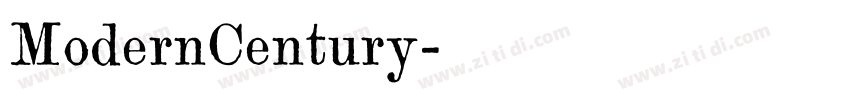 ModernCentury字体转换