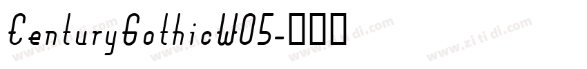 CenturyGothicW05字体转换