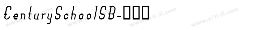 CenturySchoolSB字体转换