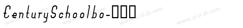 CenturySchoolbo字体转换