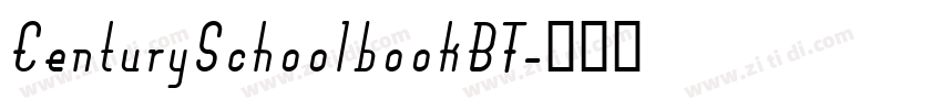 CenturySchoolbookBT字体转换