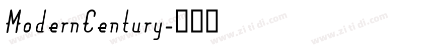 ModernCentury字体转换
