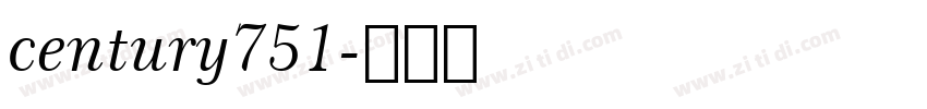 century751字体转换