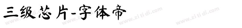 三级芯片字体转换
