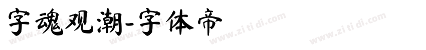 字魂观潮字体转换