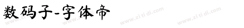 数码子字体转换