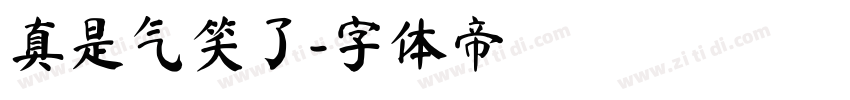 真是气笑了字体转换