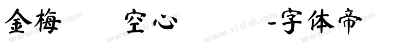 金梅綜藝空心國際碼字体转换