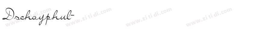 Dschoyphul字体转换