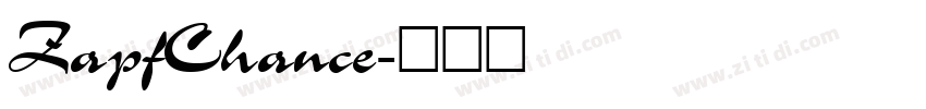 ZapfChance字体转换
