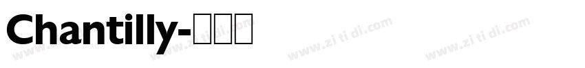 Chantilly字体转换