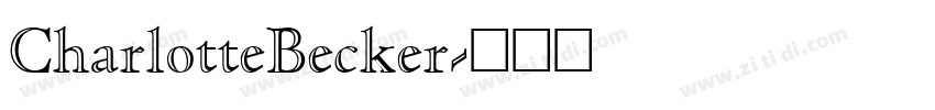 CharlotteBecker字体转换