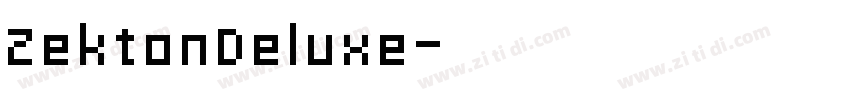 ZektonDeluxe字体转换