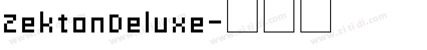 ZektonDeluxe字体转换