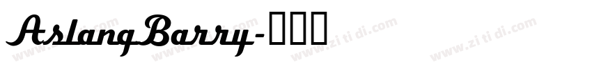AslangBarry字体转换