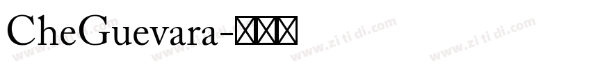 CheGuevara字体转换 CheGuevara字体转换