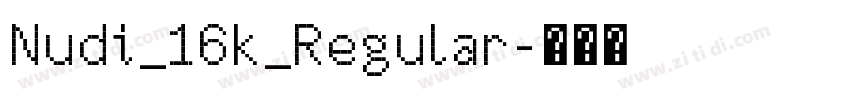 Nudi_16k_Regular字体转换