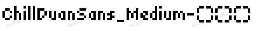 ChillDuanSans_Medium字体转换