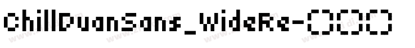 ChillDuanSans_WideRe字体转换