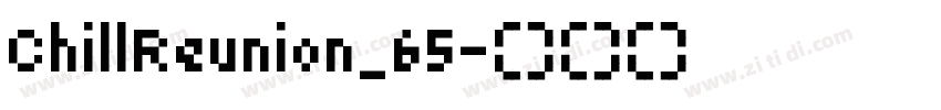 ChillReunion_65字体转换