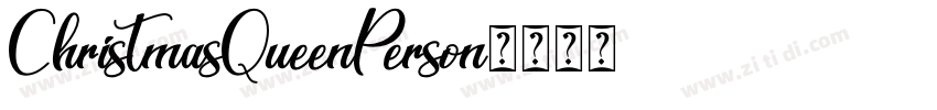 ChristmasQueenPerson字体转换
