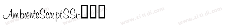 AmbienteScriptSSi字体转换