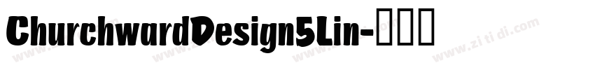 ChurchwardDesign5Lin字体转换