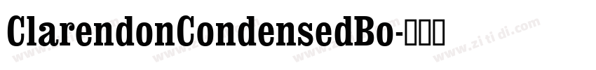 ClarendonCondensedBo字体转换