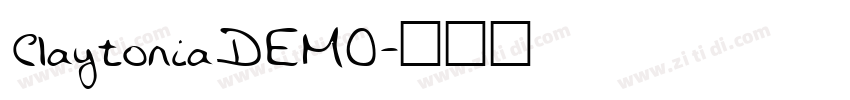 ClaytoniaDEMO字体转换
