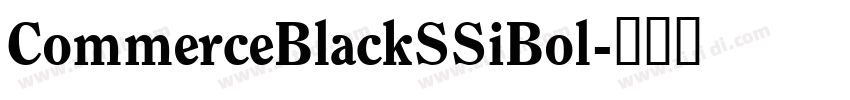 CommerceBlackSSiBol字体转换