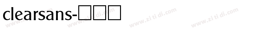 clearsans字体转换
