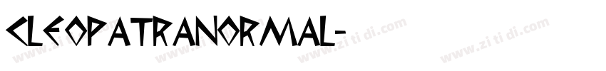 CleopatraNormal字体转换