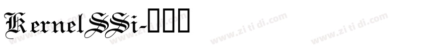 KernelSSi字体转换