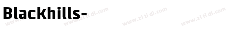 Blackhills字体转换