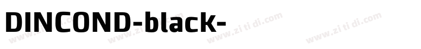 DINCOND-black字体转换