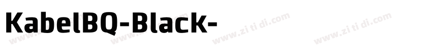 KabelBQ-Black字体转换