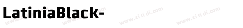 LatiniaBlack字体转换