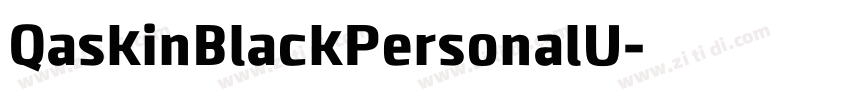 QaskinBlackPersonalU字体转换 QaskinBlackPersonalU字体转换