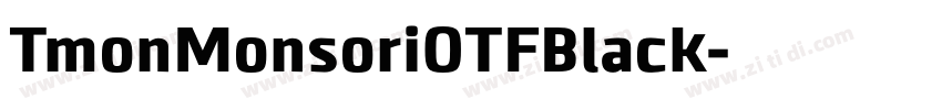 TmonMonsoriOTFBlack字体转换