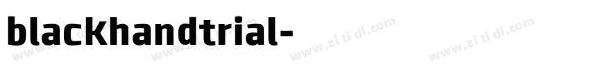 blackhandtrial字体转换