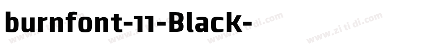 burnfont-11-Black字体转换