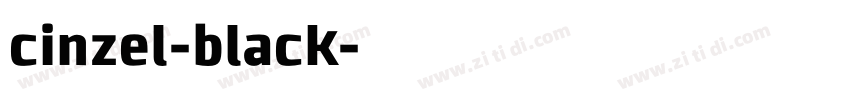 cinzel-black字体转换