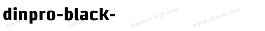 dinpro-black字体转换
