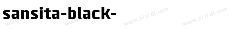sansita-black字体转换