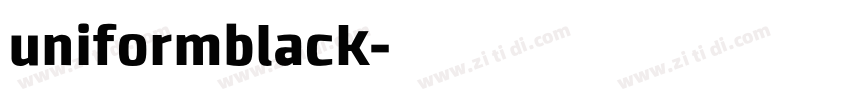 uniformblack字体转换
