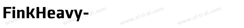 FinkHeavy字体转换