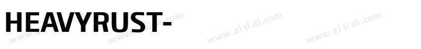 HEAVYRUST字体转换