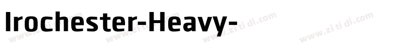 Irochester-Heavy字体转换