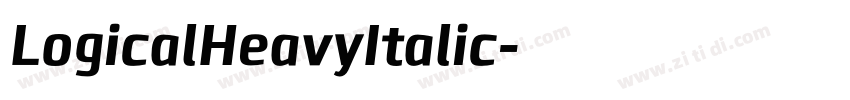 LogicalHeavyItalic字体转换